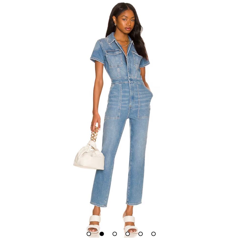 Good American Denim Jumpsuit size 1  New With Tags
Original price $199